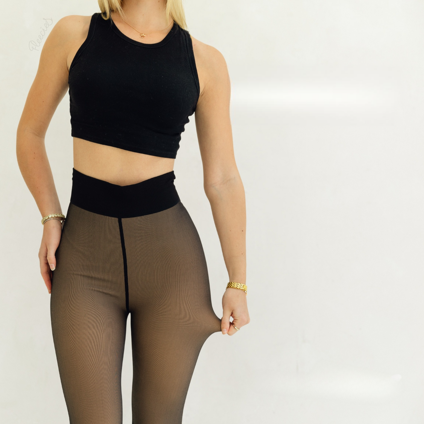 Fleecefôrede strømpebukser